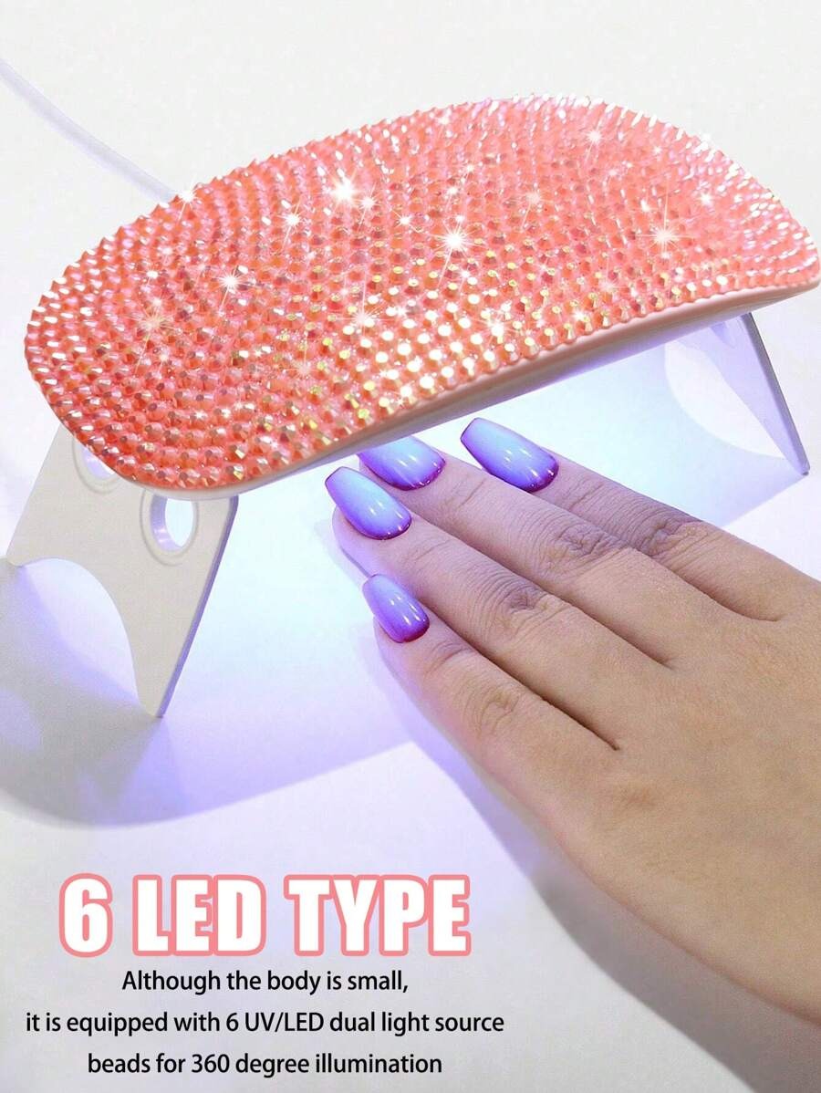 SHEIN LED مصباح تجفيف أظافر وردي