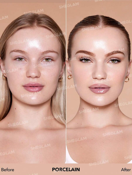 SHEGLAM Skinfinite عينة كريم أساس مرطب لون بورسلين