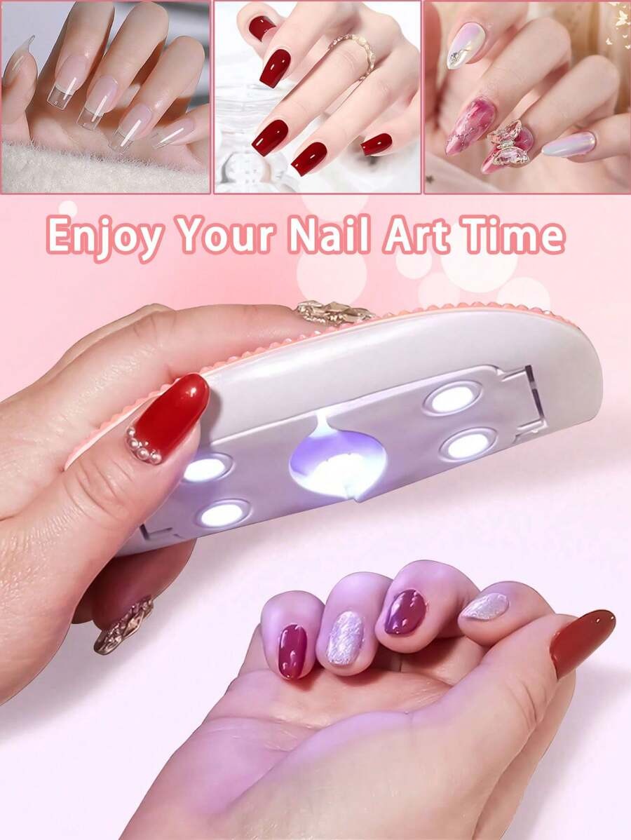 SHEIN LED مصباح تجفيف أظافر وردي