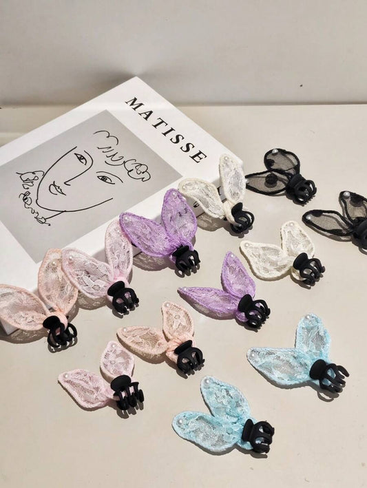 SHEIN طقم 12 دبوس شعر على شكل أرنب