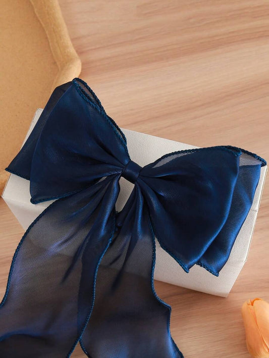 SHEIN مشبك شعر بشريط أزرق داكن