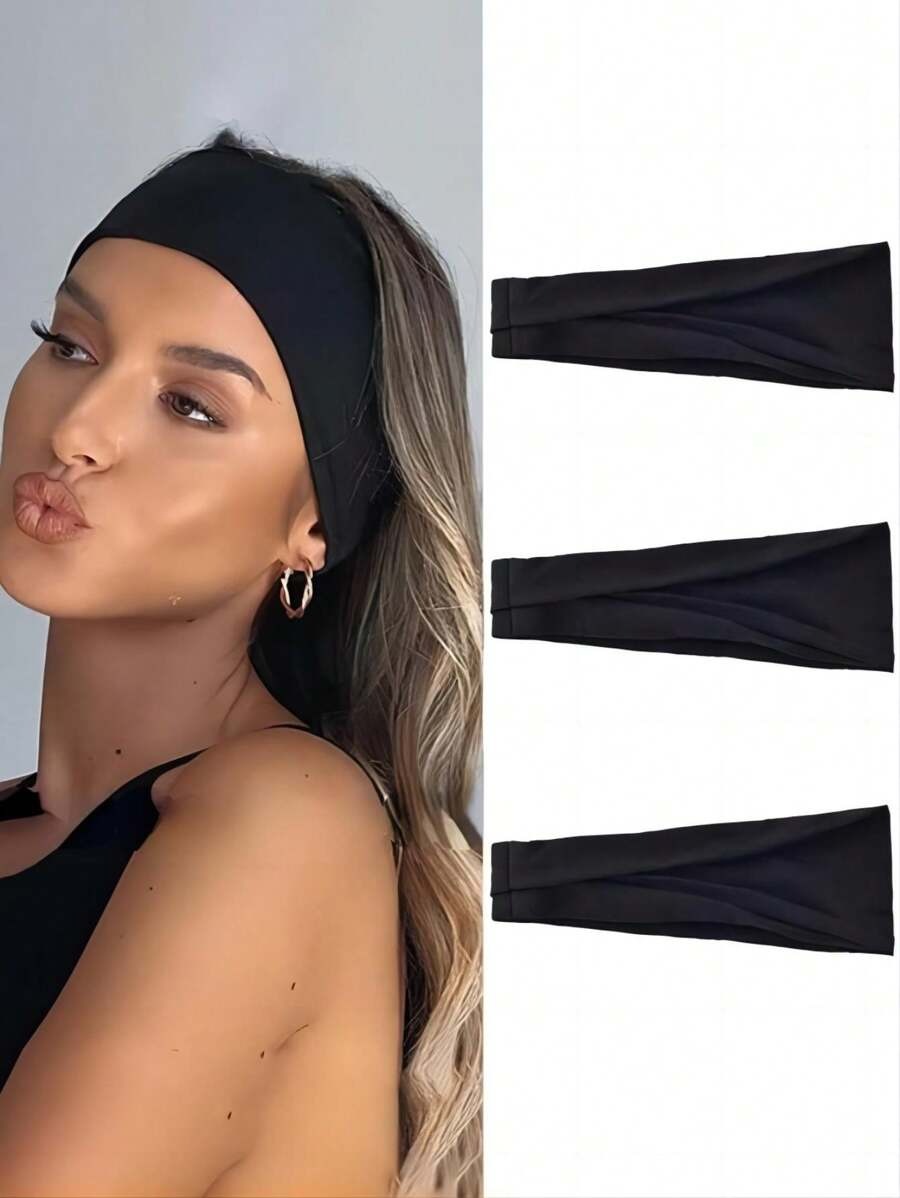 SHEIN عصابة رياضية يوغا ماصة للعرق