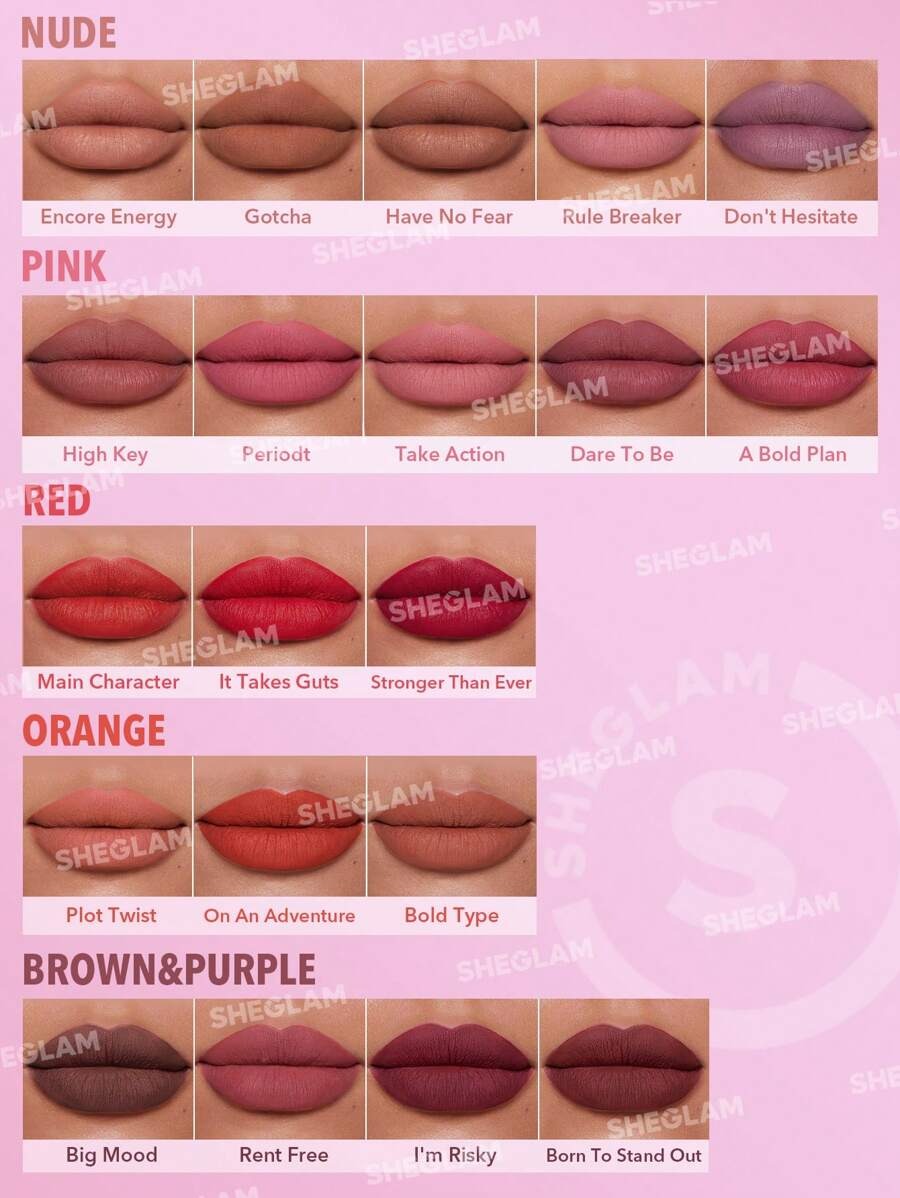SHEGLAM Dynamatte Boom Dare To Be أحمر شفاه  كريمي مطفي، ثابت ومقاوم للماء