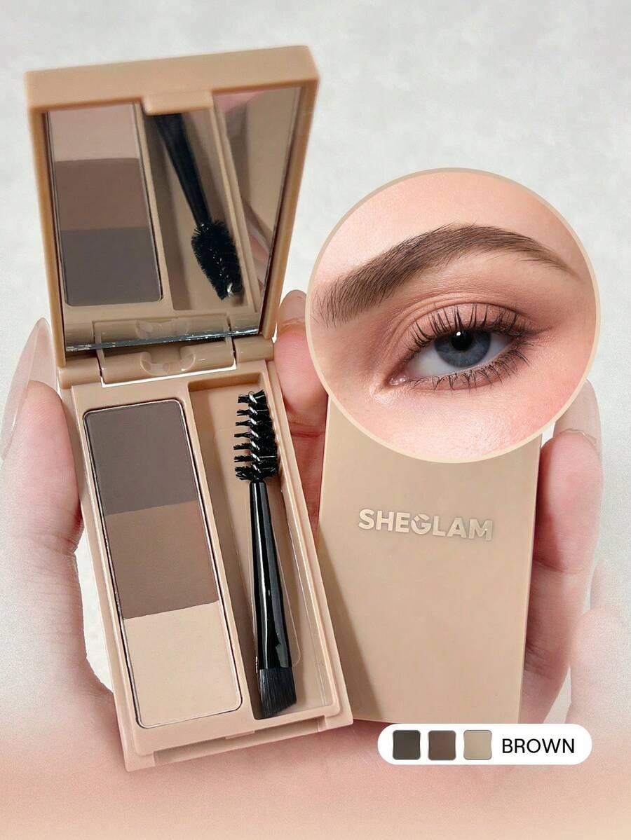 SHEGLAM Puff ظلال حواجب لون بني طبيعي