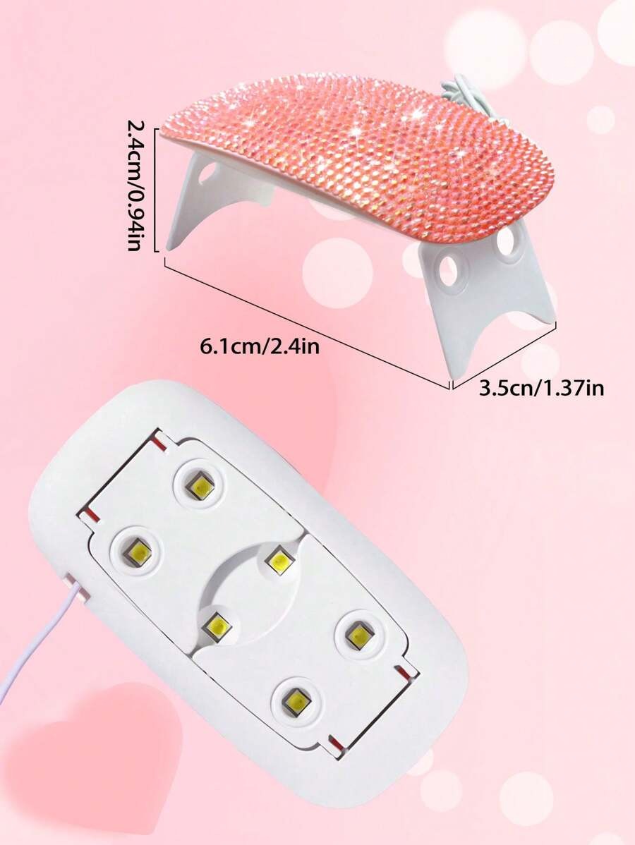 SHEIN LED مصباح تجفيف أظافر وردي