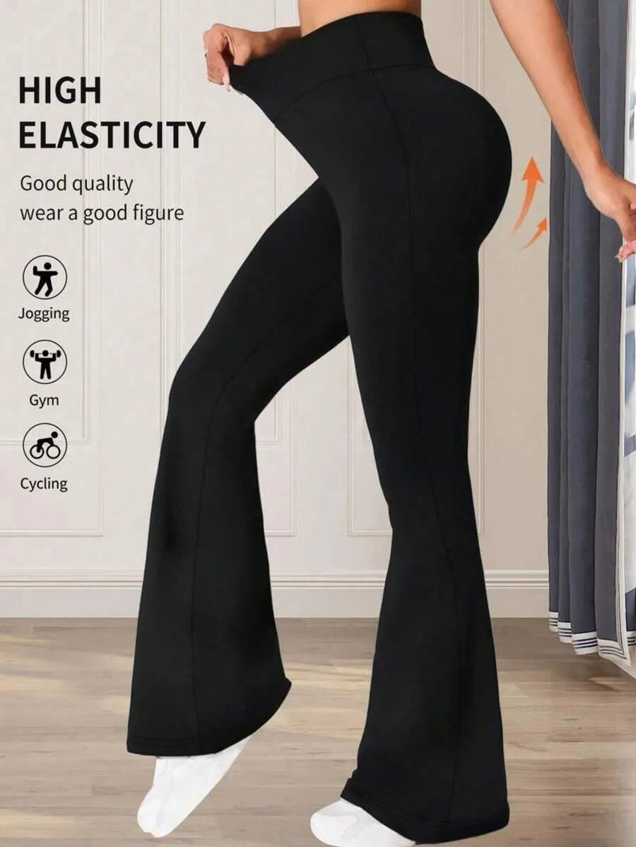 SHEIN بنطلون نسائي عالي الخصر بقصة واسعة