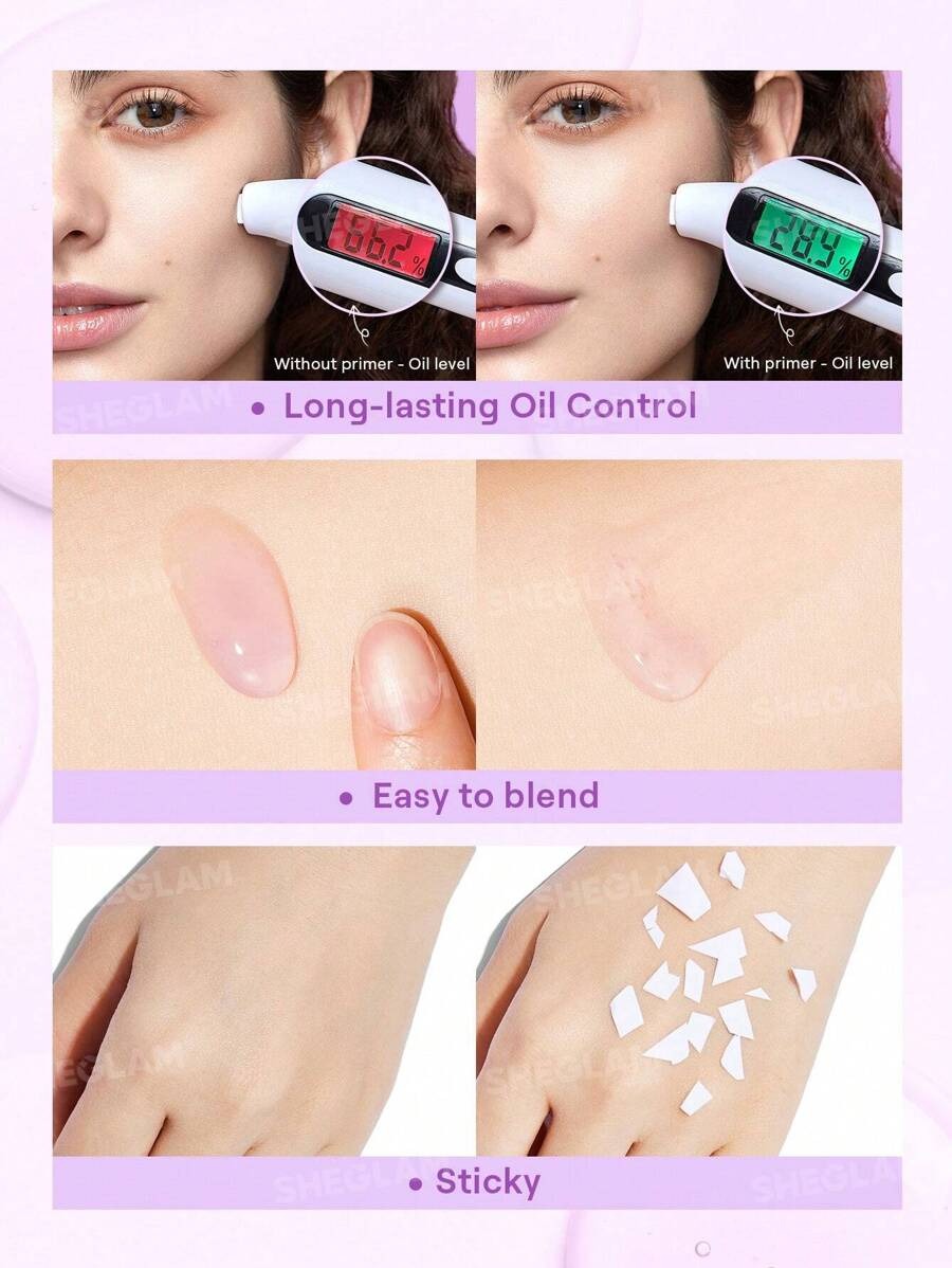 SHEGLAM Good Grip – Blueberry + AHA برايمر جل خفيف