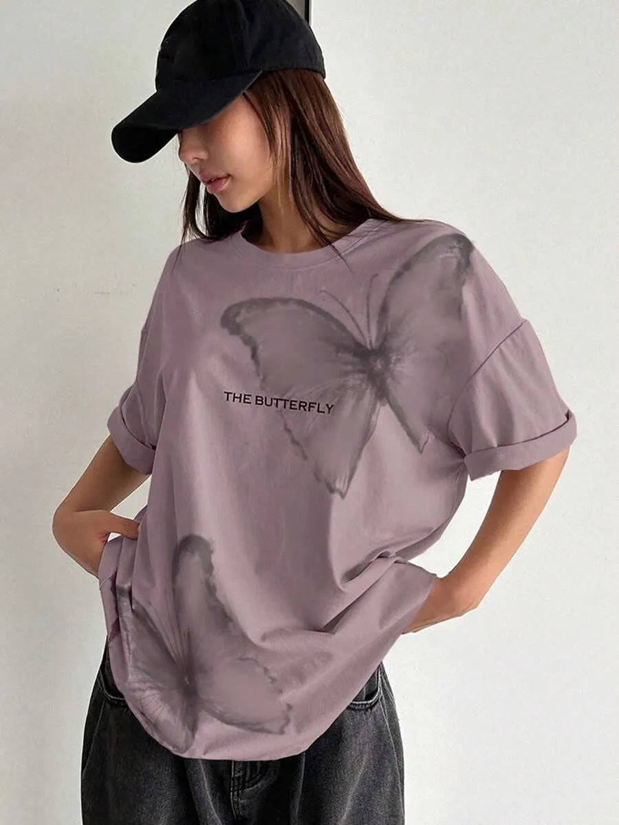 SHEIN DAZY تيشيرت نسائي كاجوال