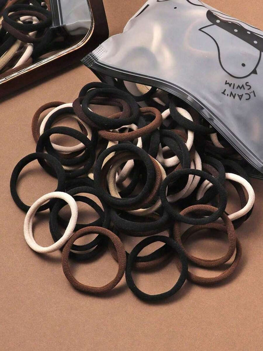 SHEIN مجموعة 100 رباط شعر مطاطي
