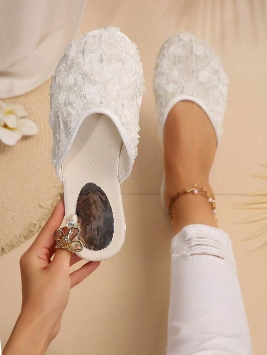 SHEIN صندل صيفي أنيق بلون أبيض