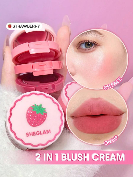 SHEGLAM Strawberry Whirl طقم كريم للخدود والشفايف