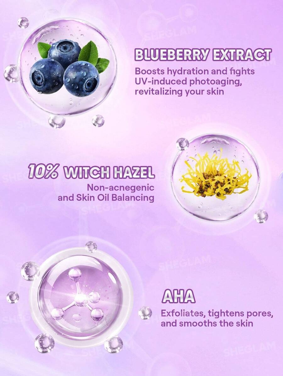 SHEGLAM Good Grip – Blueberry + AHA برايمر جل خفيف