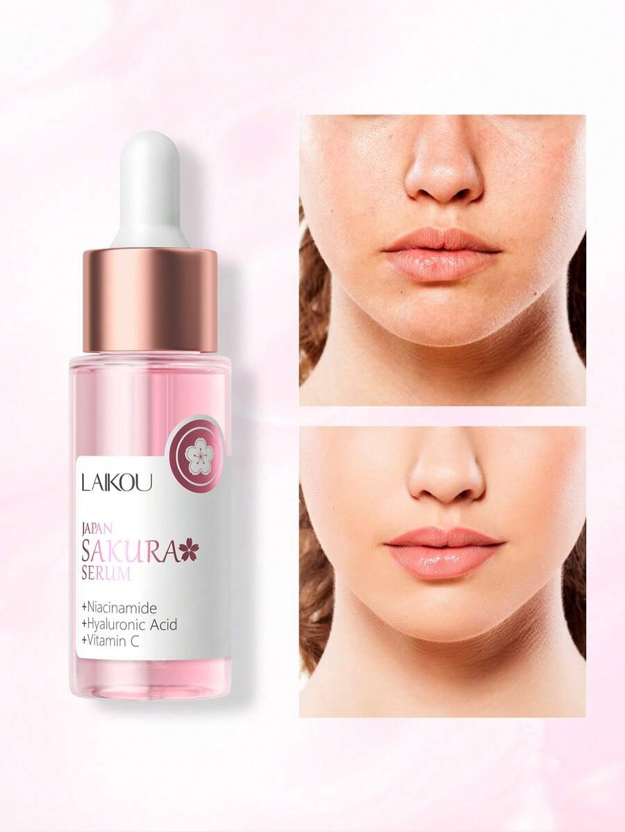 LAIKOU مجموعة 8 قطع بزهور وردية لترطيب وتفتيح البشرة