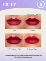SHEGLAM Dynamatte Boom أحمر شفاه  كريمي مطفي ثابت ومقاوم للماء