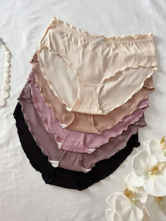 SHEIN مجموعة خمس قطع ملابس داخلية نسائية