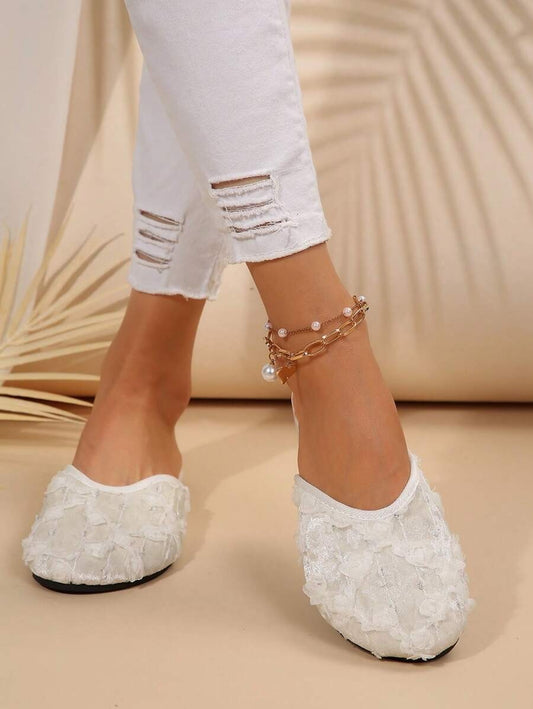 SHEIN صندل صيفي أنيق بلون أبيض