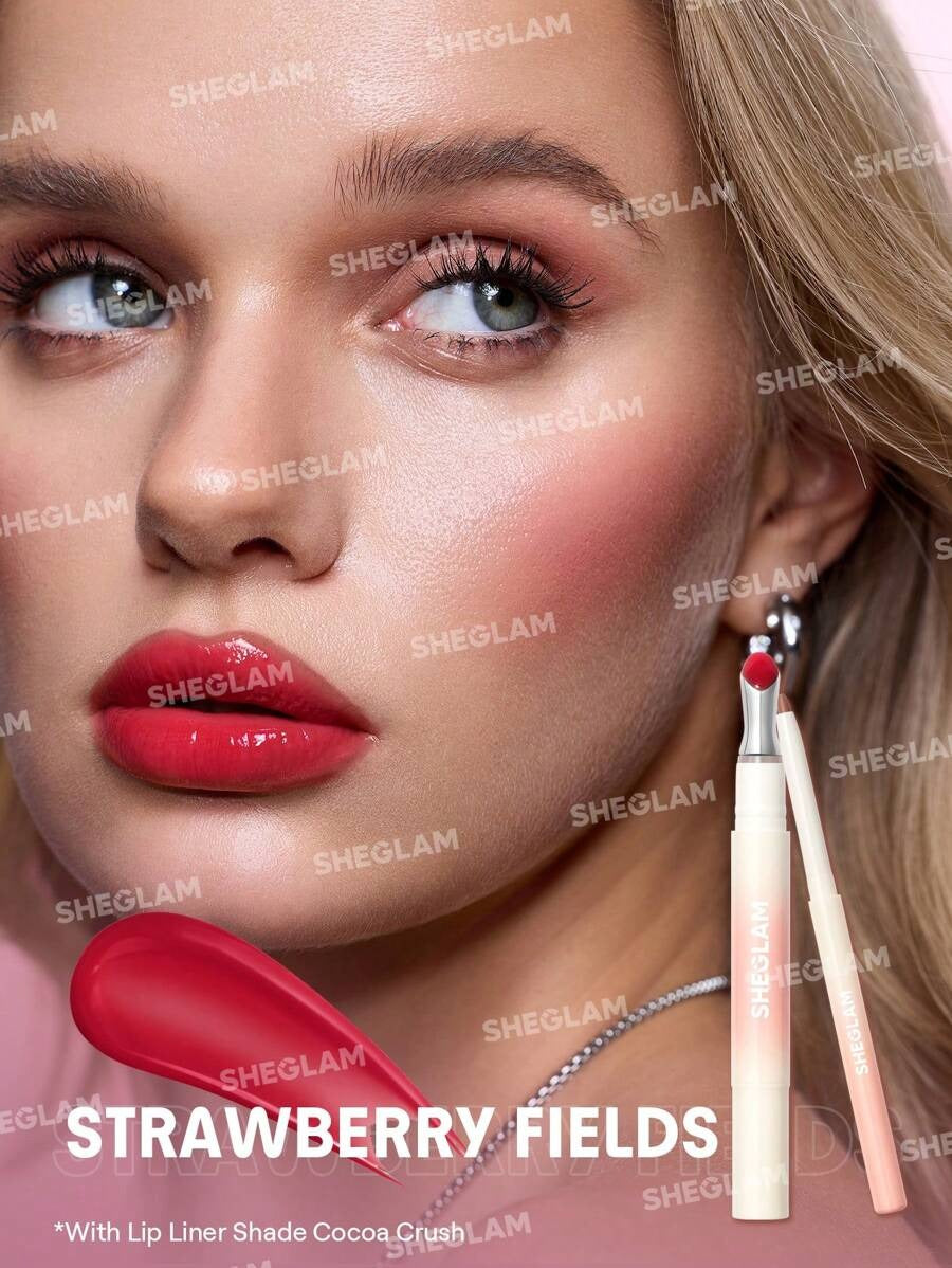 SHEGLAM Bold Booster Strawberry Fields جل شفايف يعطي نفخة فورية ولمعة