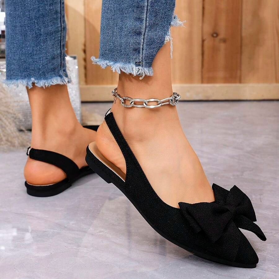 SHEIN صندل نسائي أنيق لون أسود