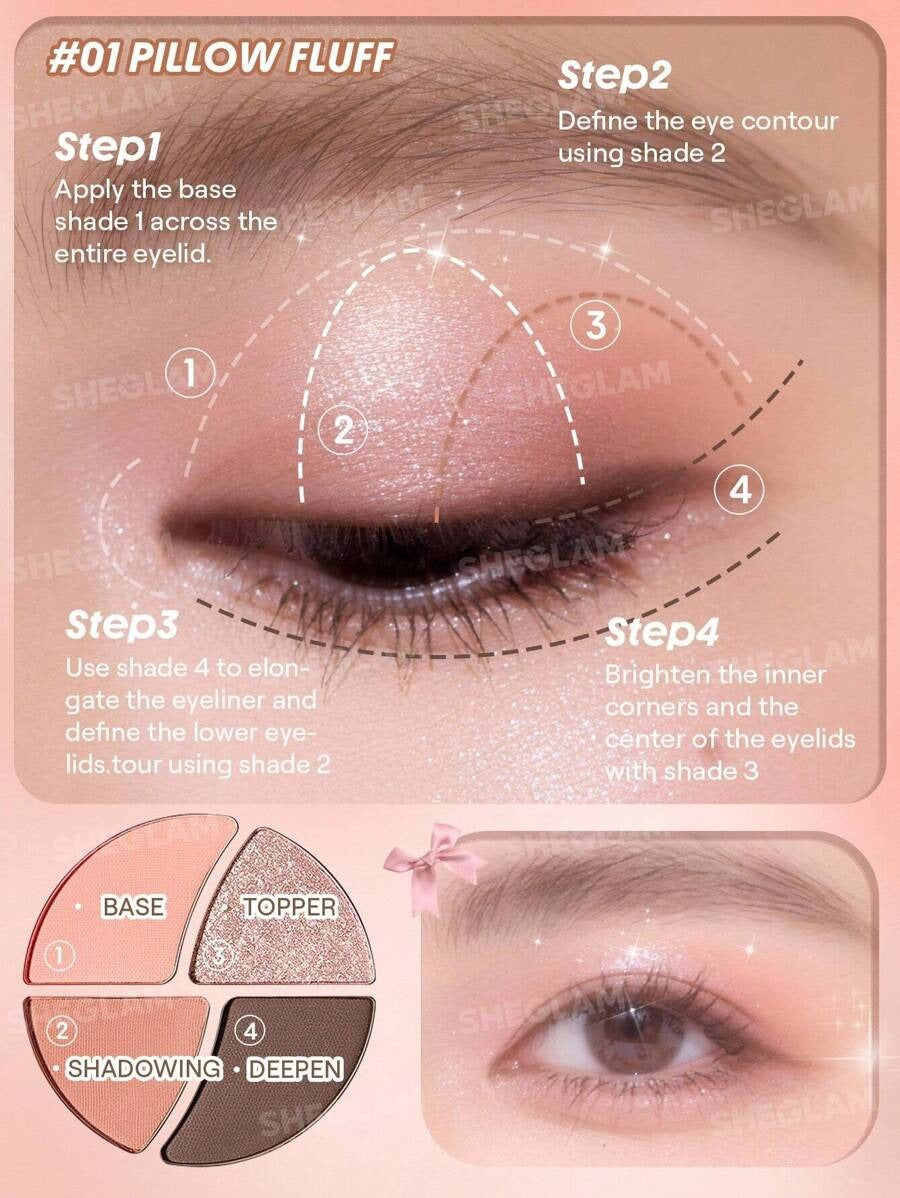 SHEGLAM Pillow Fluff باليت ظلال عيون