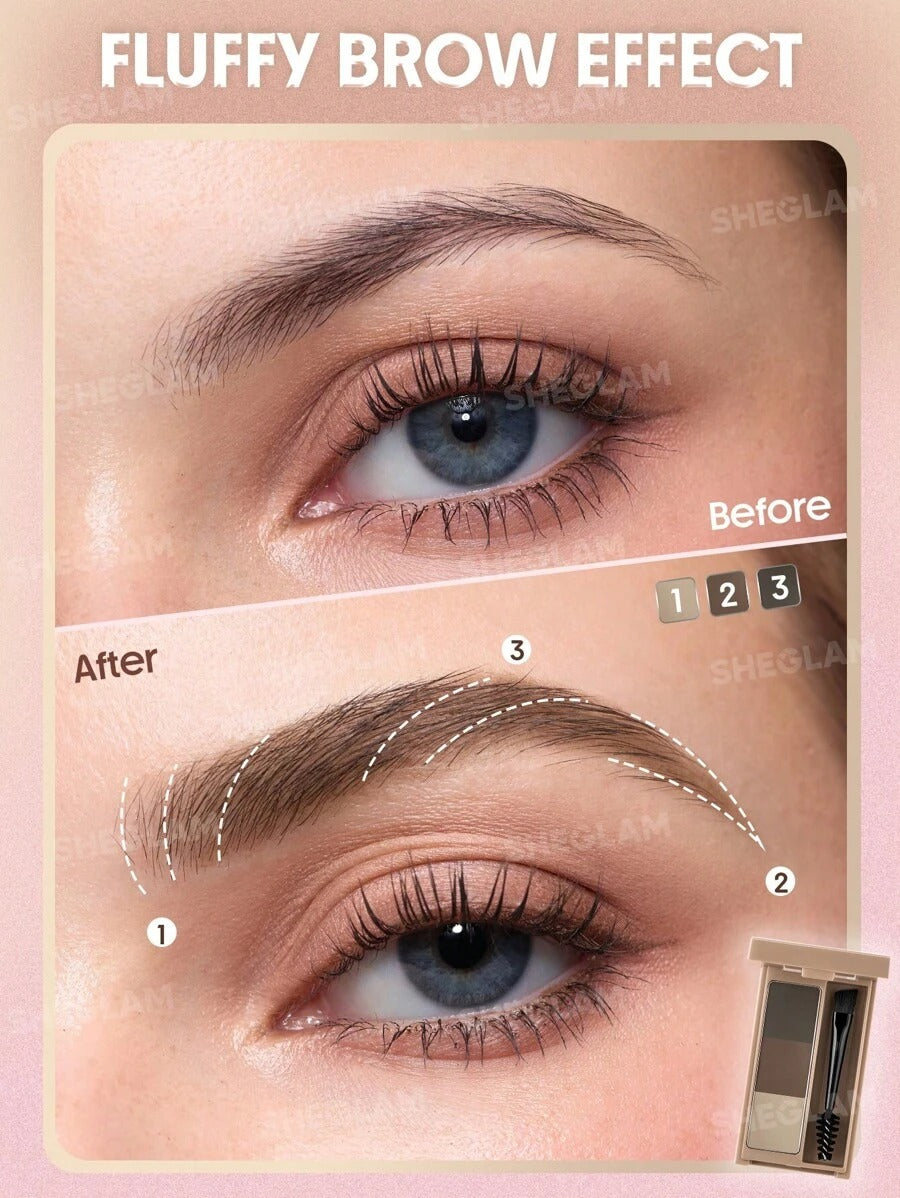 SHEGLAM Puff ظلال حواجب لون بني طبيعي