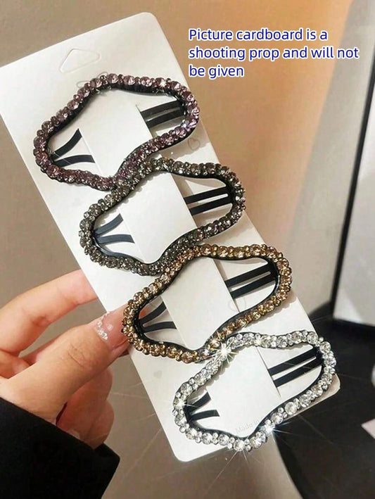 SHEIN مجموعة 4 مشابك شعر