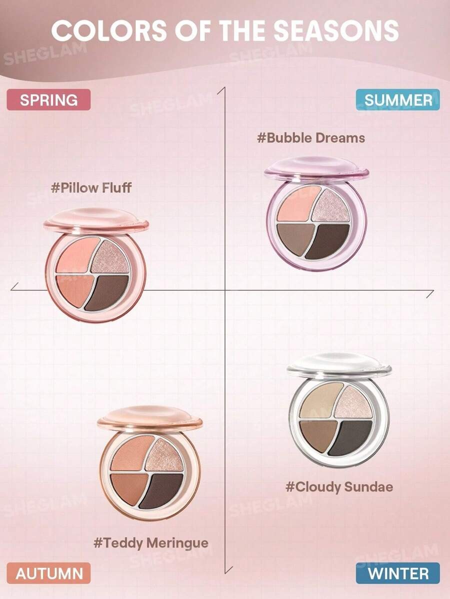 SHEGLAM Pillow Fluff باليت ظلال عيون