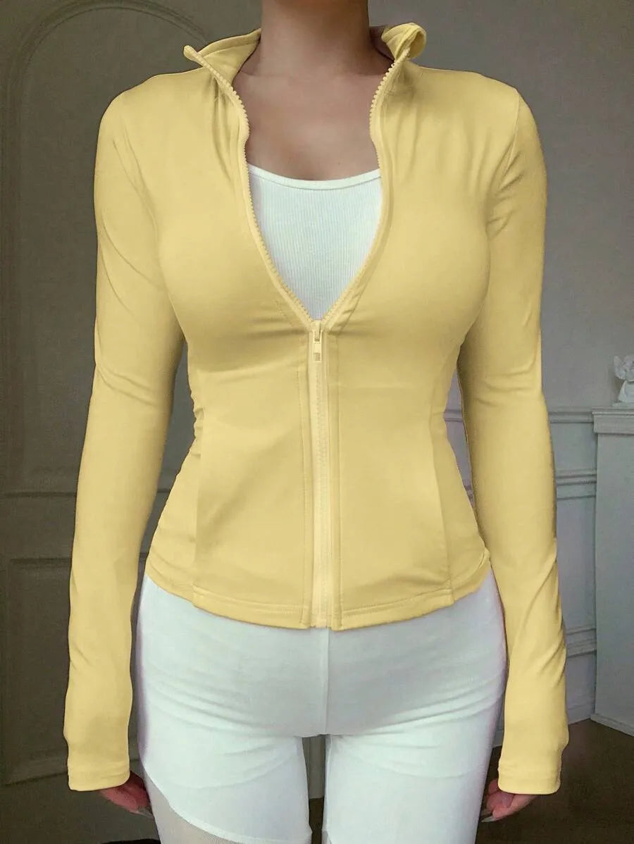 SHEIN DAZY جاكيت رياضي نسائي للركض