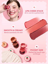 SHEGLAM Strawberry Whirl طقم كريم للخدود والشفايف