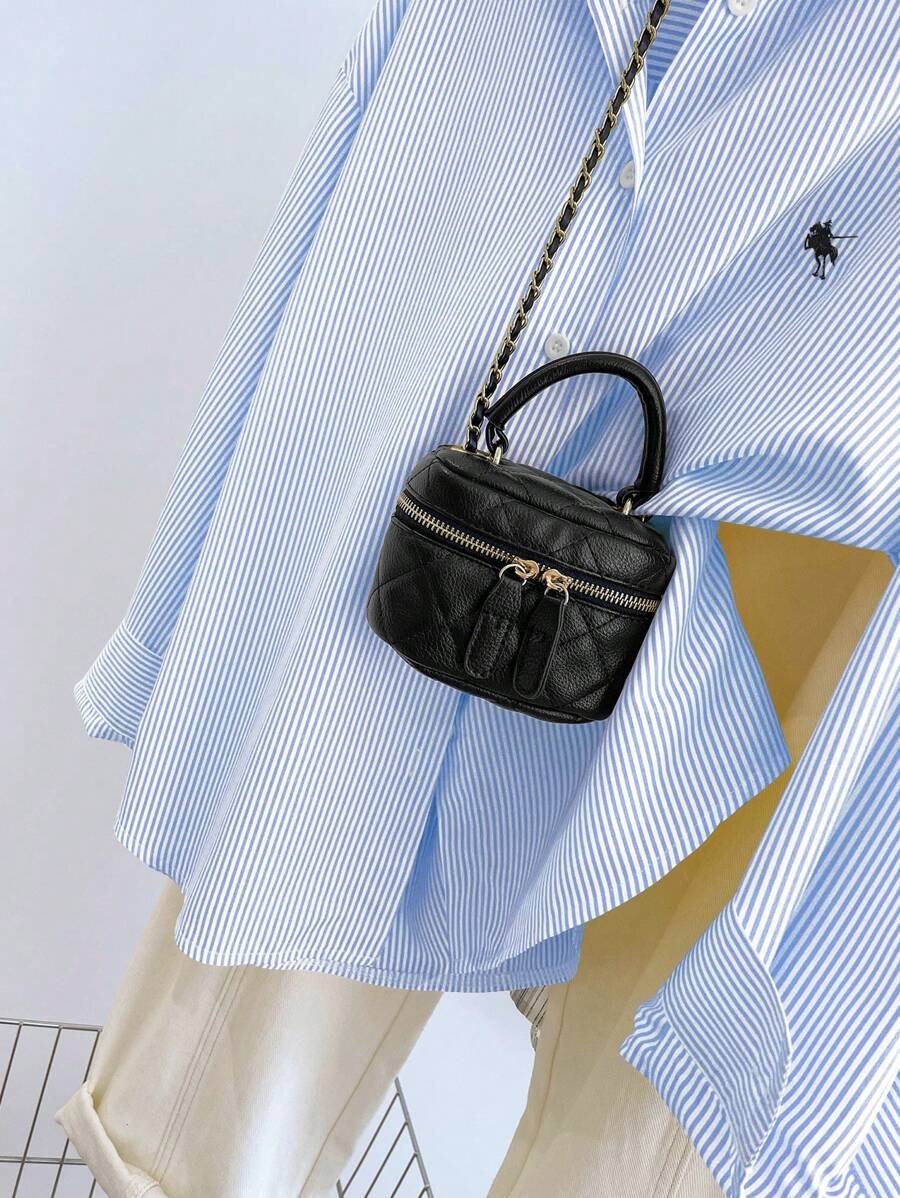 SHEIN قميص نسائي كاجوال طويل الأكمام بتطريز وأزرار