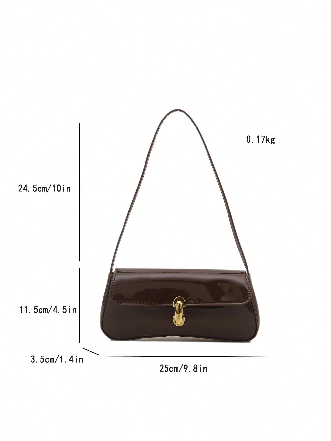 SHEIN حقيبة كتف نسائية من جلد صناعي