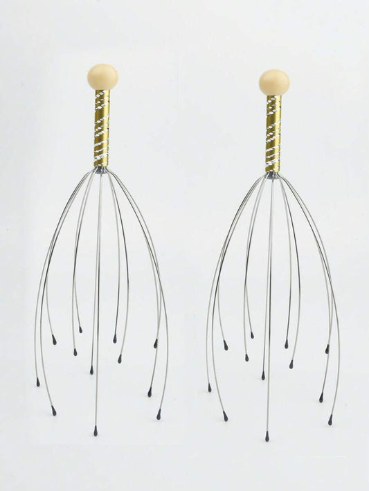 SHEIN مدلك رأس بـ12 إصبع لتحفيز الشعر والاسترخاء