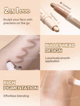 SHEGLAM 2-In-1 – Brown Sugar كونتور وهايلايتر