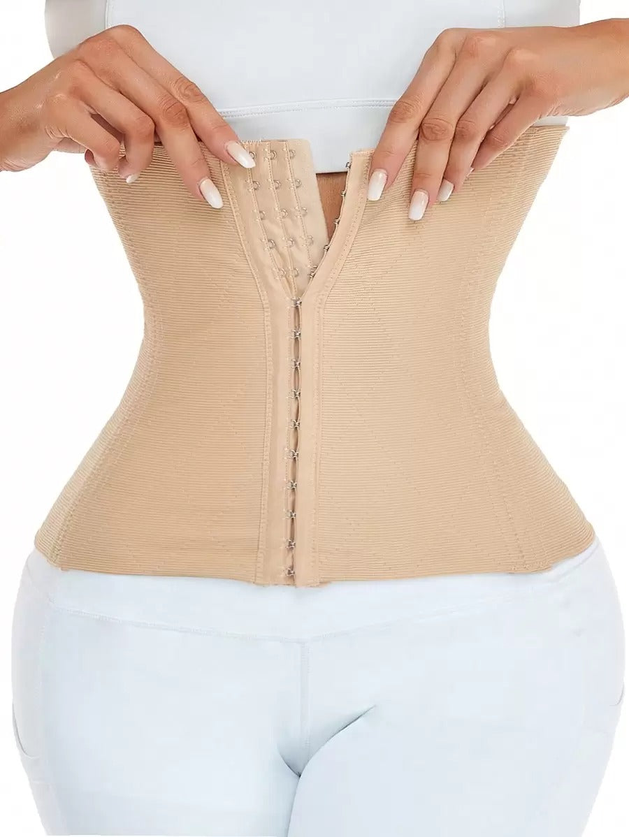 SHEIN مشد خصر بلون مشمشي بحلقة وهوك