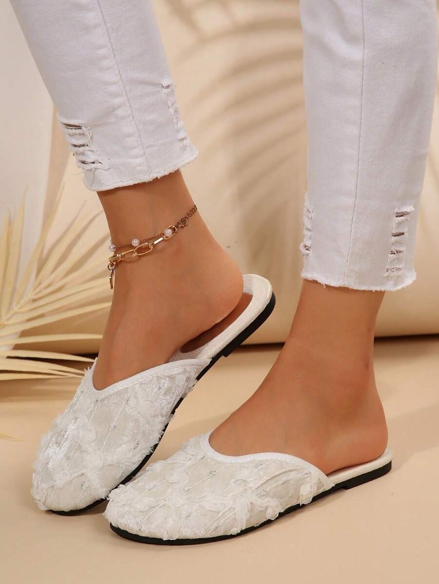 SHEIN صندل صيفي أنيق بلون أبيض