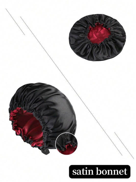SHEIN قبعة نوم ساتان مزدوجة بطبقتين