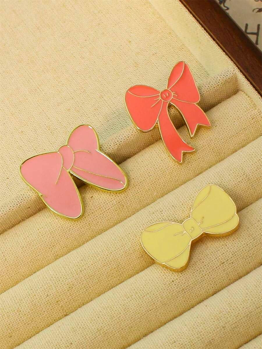 SHEIN Yuan Shuo بروش فراشة وردية للحقيبة أو الملابس