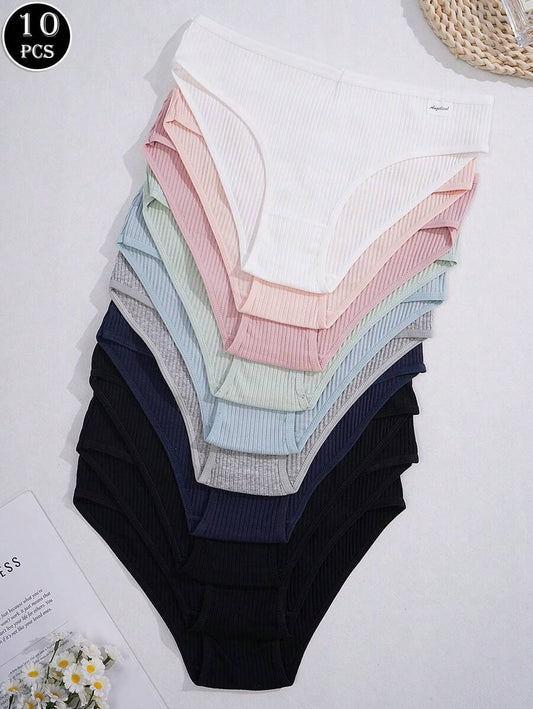 SHEIN طقم  10 قطع سروال داخلي بألوان متعددة