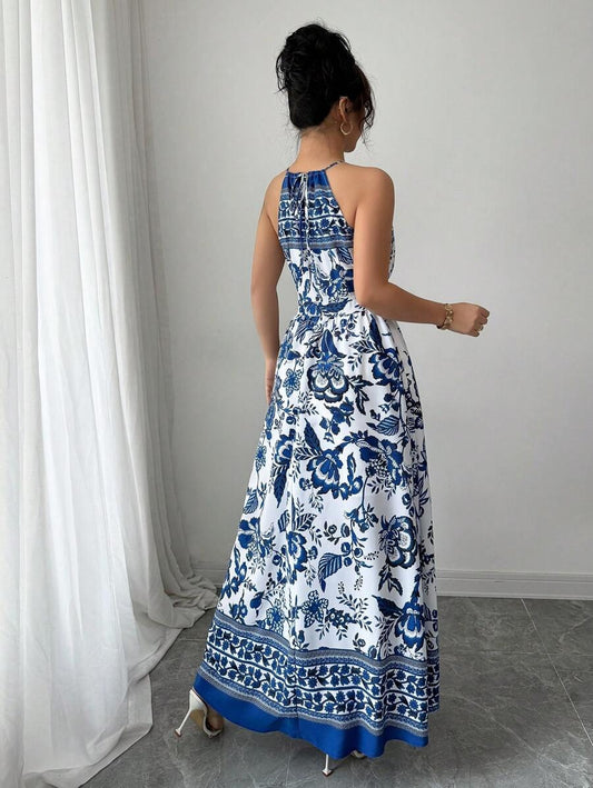 SHEIN فستان ماكسي بطبعة زهور