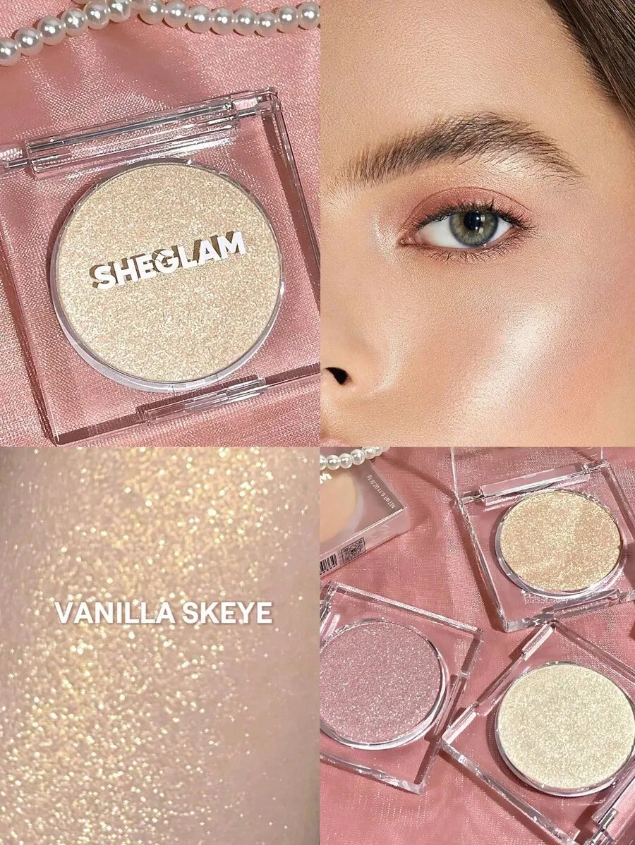 SHEIN SHEGLAM Cosmic Crystal Vanilla Skeye هايلايتر موس بلون  بلمعة لامعة