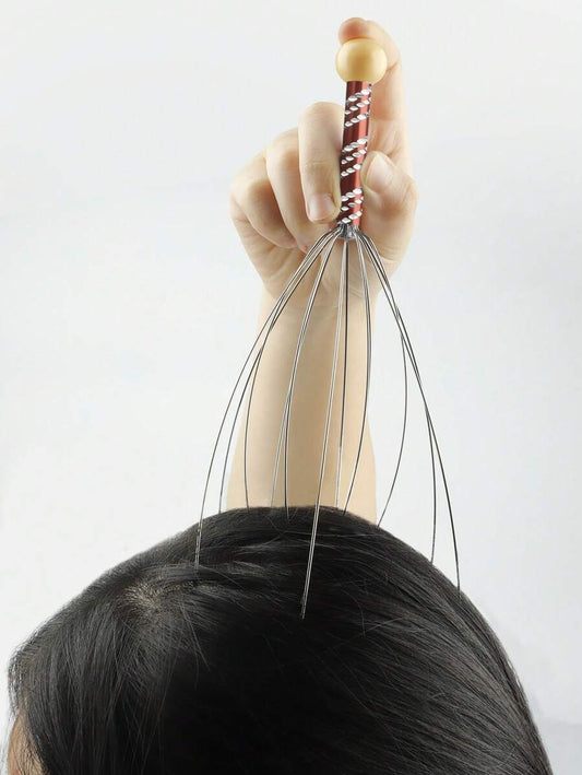 SHEIN مدلك رأس بـ12 إصبع لتحفيز الشعر والاسترخاء