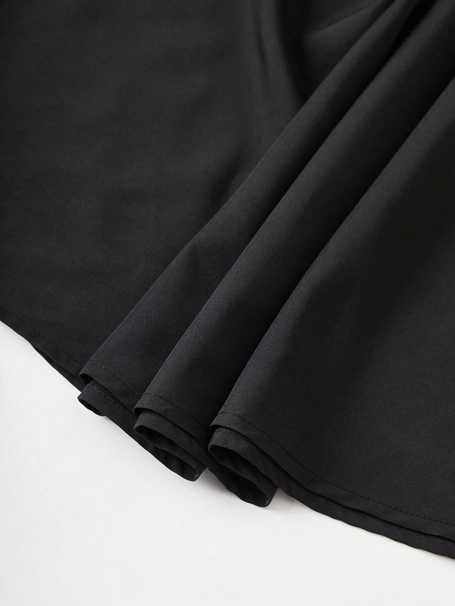 SHEIN Glissea تنورة بربطة فراشة جانبية