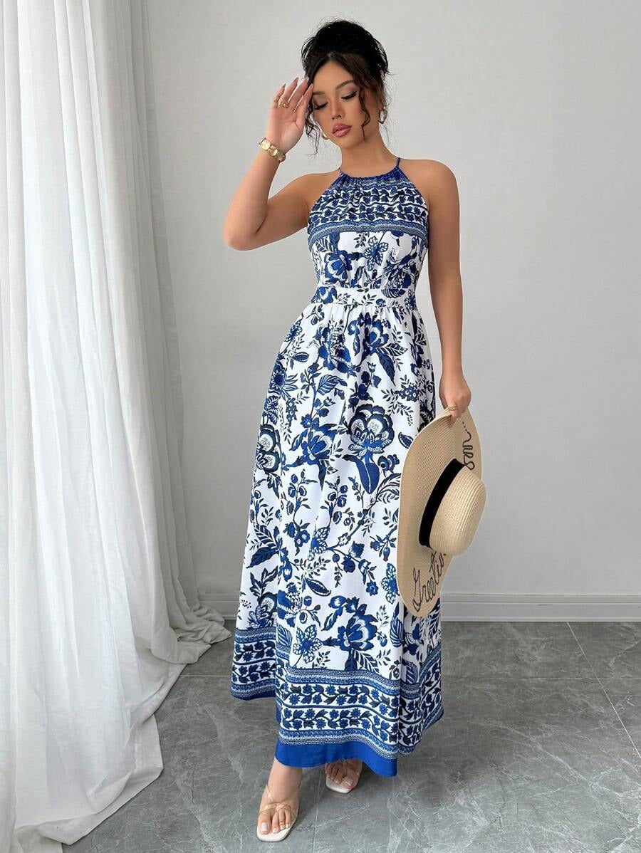 SHEIN فستان ماكسي بطبعة زهور