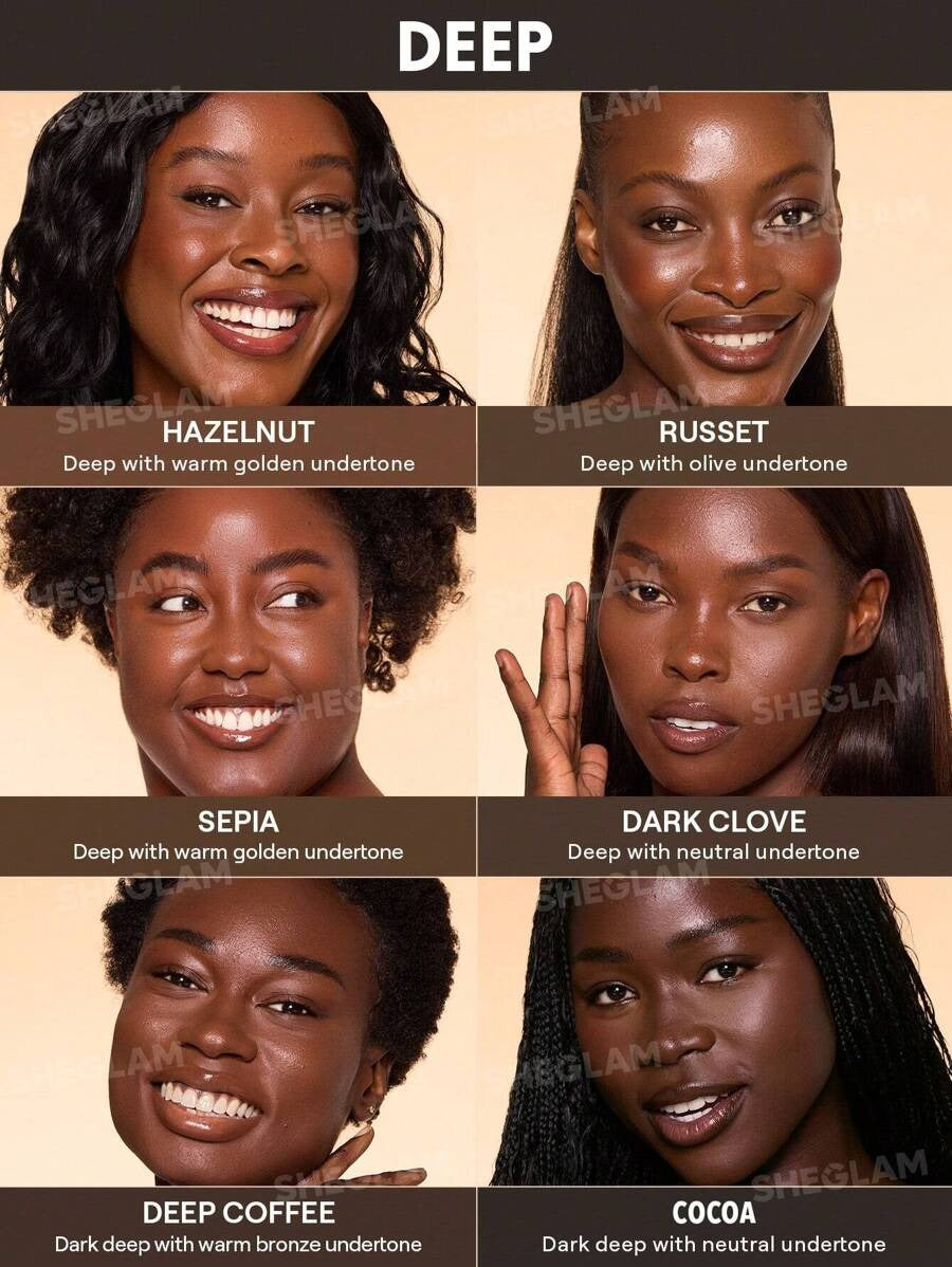 SHEGLAM SHEGLAM Dew & Done Deep عينة ملون خفيف للبشرة