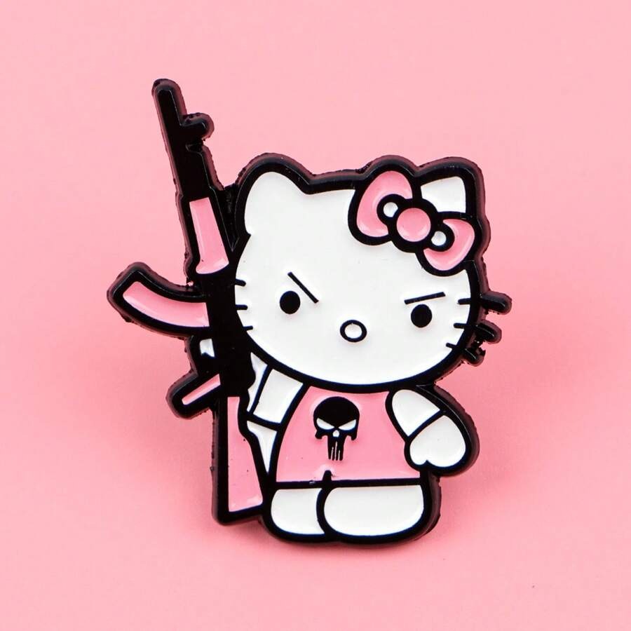 SHEIN Sanrio دبوس مينا خفيف وعصري بتصميم كرتوني