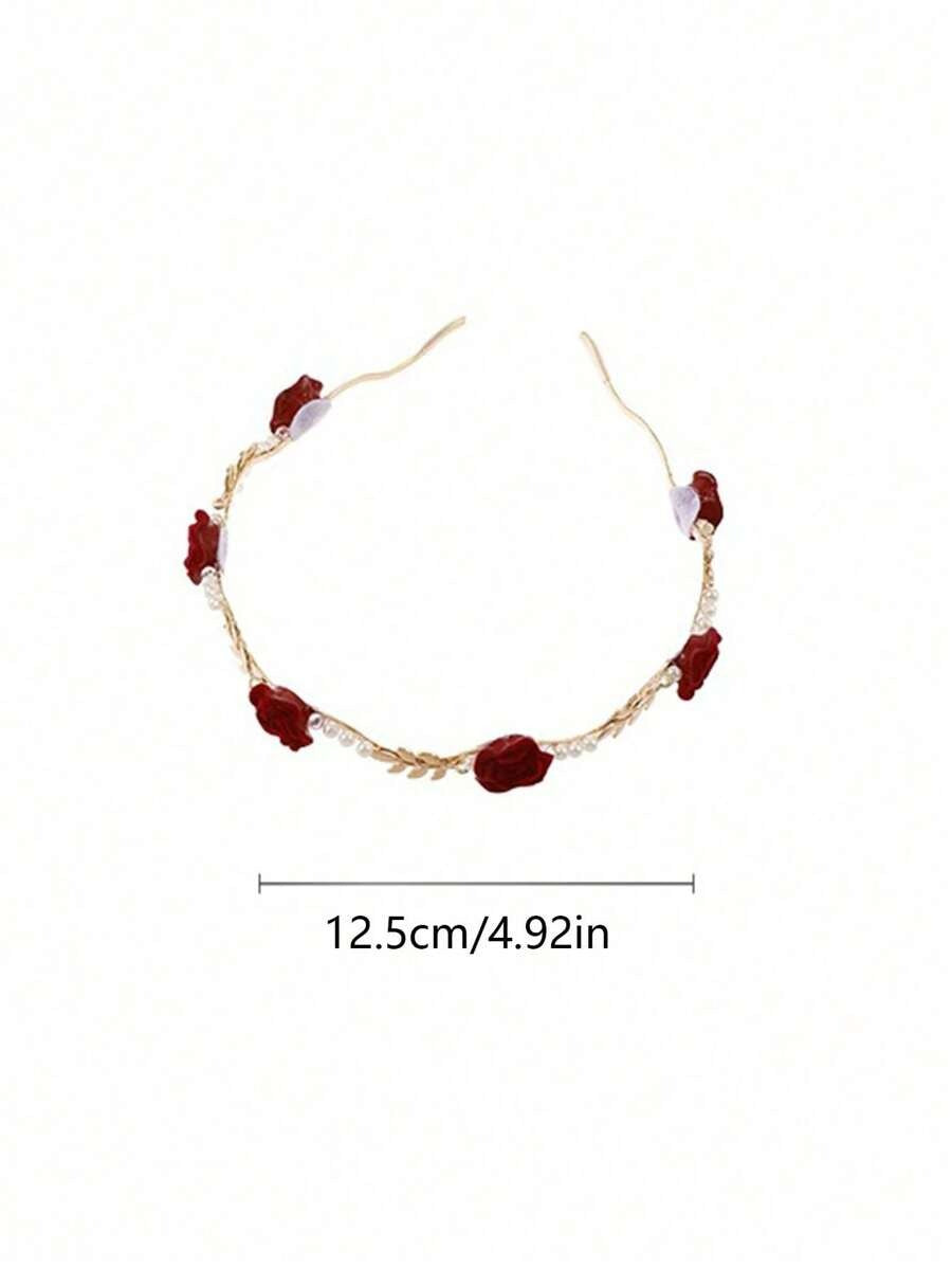 SHEIN طقم شريطين شعر بخرز لامع