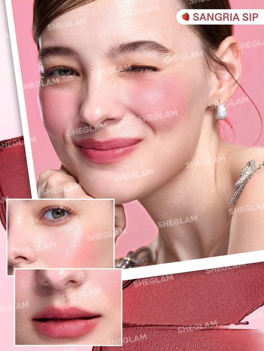 SHEGLAM Strawberry Whirl طقم كريم للخدود والشفايف