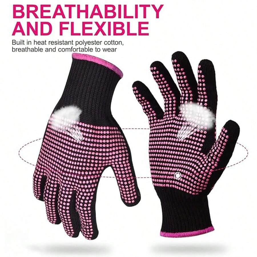 SHEIN قفاز مقاوم للحرارة لتجعيد وتصفيف الشعر