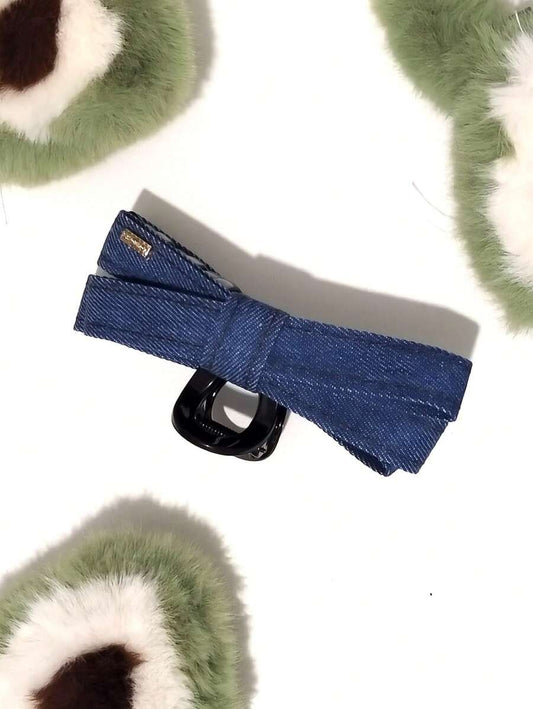 SHEIN مشبك شعر بفيونكة جينز