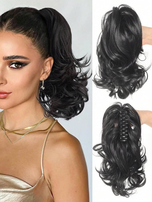 SHEIN ذيل حصان قصير مموج ستايل بوني تيل