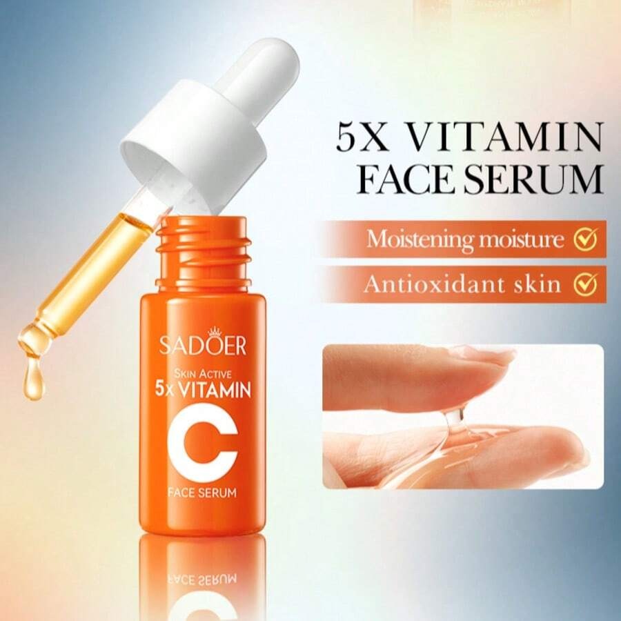 SHEIN SADOER مجموعة عناية بالبشرة 5 قطع ترطيب وتفتيح طبيعي